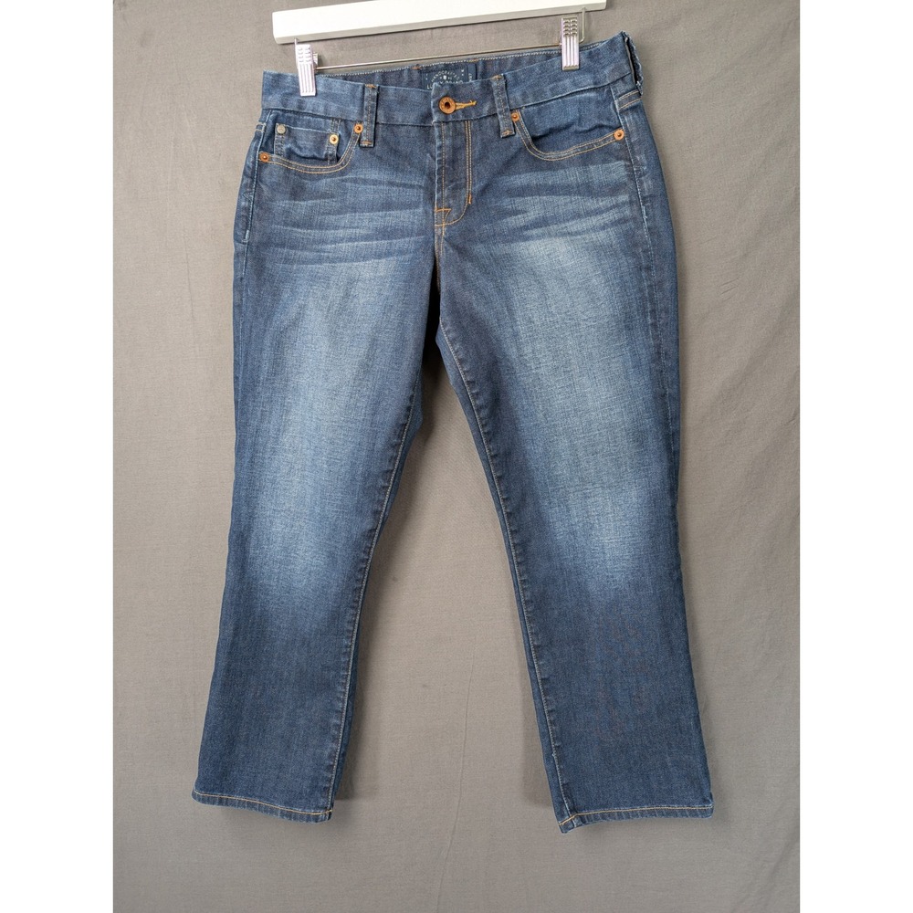 Lucky Brand Sweet Jean Crop Womens Blue Denim Jeans 4/27 7W12029